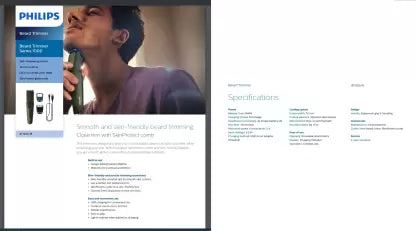PHILIPS BT1230/18 Trimmer 30 min Runtime 4 Length Settings  (Green)
