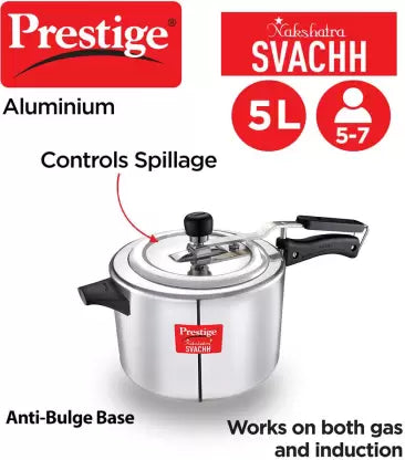 Prestige Svachh Nakshatra 5 L Pressure Cooker  (Aluminium)