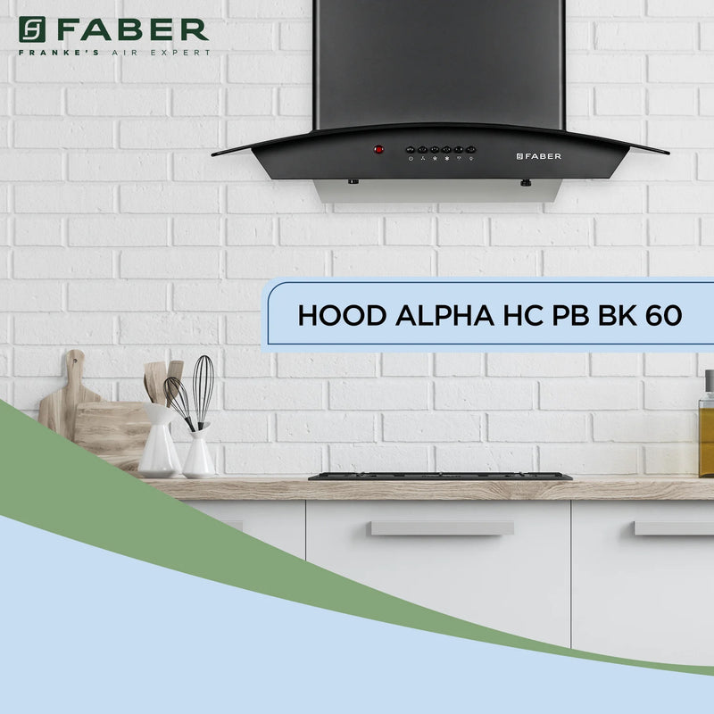 FABER CHIMNEY - HOOD ALPHA HC PB BK 60