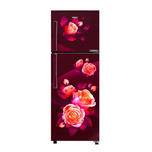 Haier 240 L, 2 Star, Red Rose Finish Top Mounted Frost Free Refrigerator