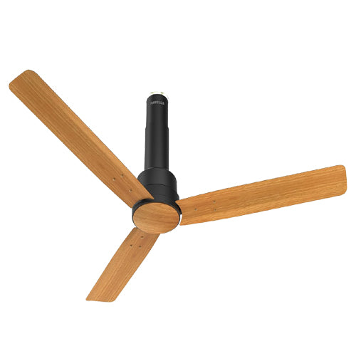 Havells Elio Prime 1200mm Decorative Ceiling Fan with 100% Pure Copper, Watt: 28, Air Flow: 225 cmm, Speed: 350 RPM (Pack of 1, Pine Wood Matt Black)