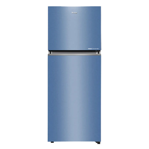 Haier 328L, 2 Star, Green Inox Finish Top Mount Frost Free Refrigerator