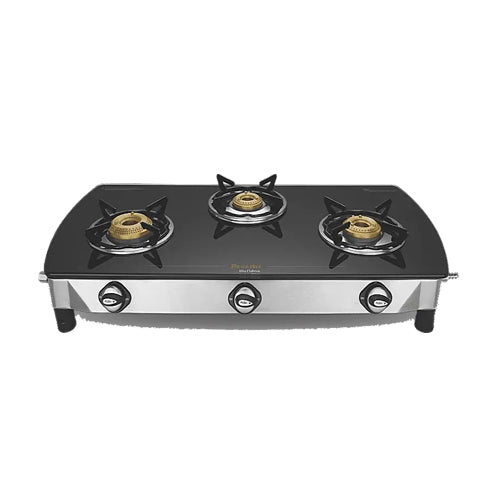 Preethi Blue Flame Blaze, 3 Burner Glass top Gas stove