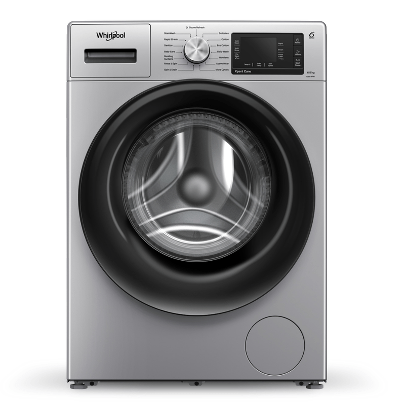 Whirlpool Xpert Care 6.5kg 5 Star Front Load Washing Machine with Ozone Air Refresh Technology and Heater