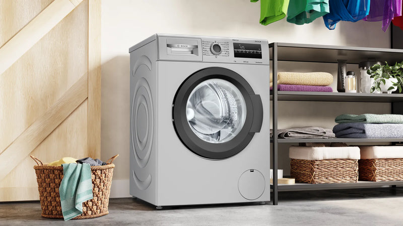 BOSCH 7 KG FULLY AUTOMATIC FRONT LOAD WASHING MACHINE WITH IN-BUILT HEATER GREY