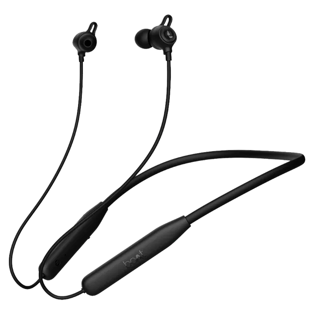 boAt Rockerz 109 Neckband with Environmental Noise Cancellation (IPX5 Water Resistant, ASAP Charge, Active Black)