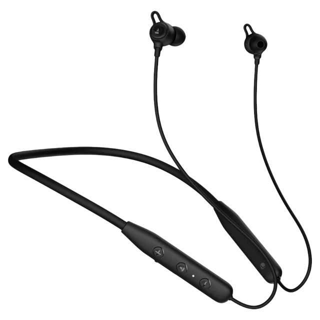 boAt Rockerz 109 Neckband with Environmental Noise Cancellation (IPX5 Water Resistant, ASAP Charge, Active Black)