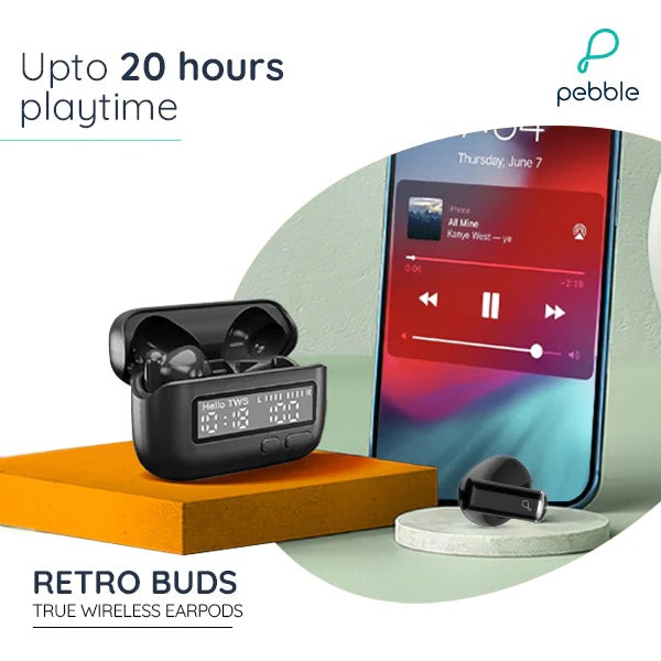 Pebble Retro Buds True Wireless Earbuds