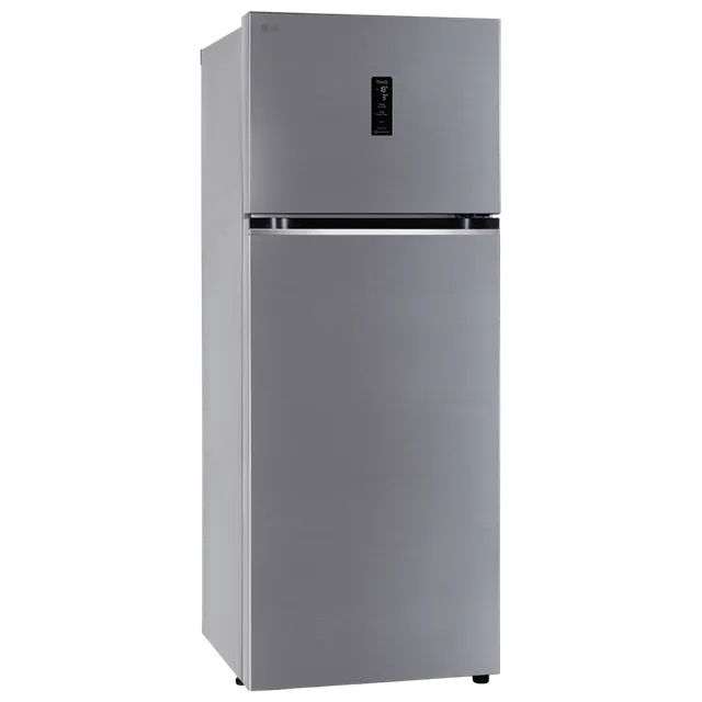 LG 466 Litres 2 Star Frost Free Double Door Refrigerator with Door Cooling Plus (GL-T492MPZY, Shiny Steel)