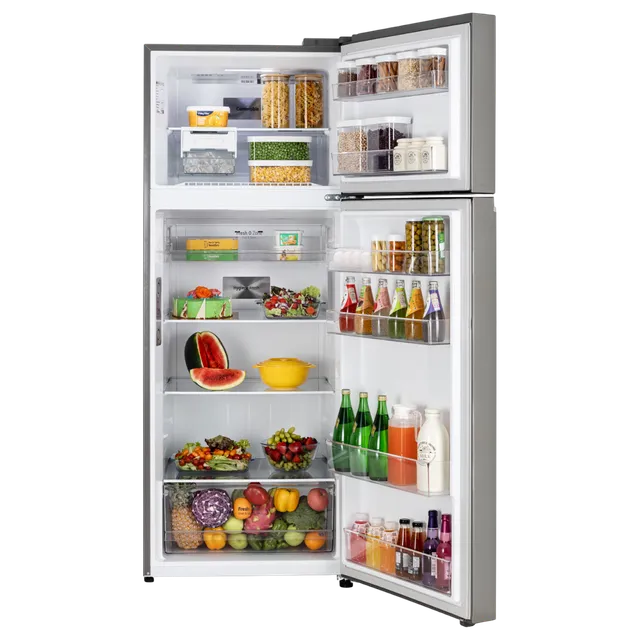 LG 466 Litres 2 Star Frost Free Double Door Refrigerator with Door Cooling Plus (GL-T492MPZY, Shiny Steel)