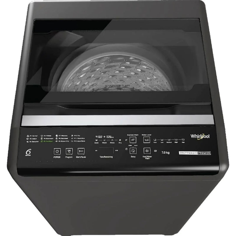 Whirlpool 7.0 Kg 5 Star WM Classic 7.0 Genx Grey (31598) 5 Star Hard Water Wash Fully Automatic Top Loading Washing Machine (Gnex Grey)
