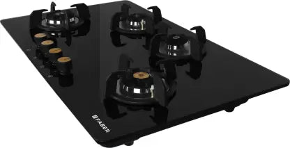 FABER Hob/Hobtop Maxus HT904 CRS BR CI AI Glass Automatic Hob  (4 Burners)