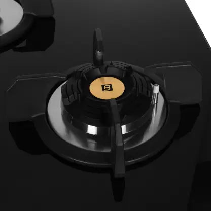 FABER Hob/Hobtop Maxus HT904 CRS BR CI AI Glass Automatic Hob  (4 Burners)