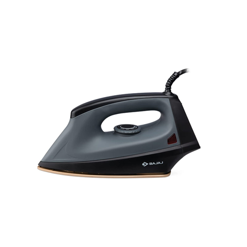 Bajaj Plastic Herculo 1100 Watts Dry Iron, Black & Grey