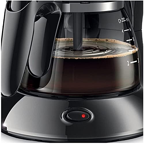 PHILIPS Drip Coffee Maker HD7432/20, 0.6 L, Ideal for 2-7 cups, 750W, Black, Medium