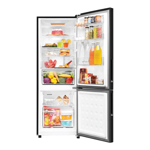 Haier 237 Litres, Frost Free Bottom Mount Refrigerator (HRB-2872BGB-P) Black