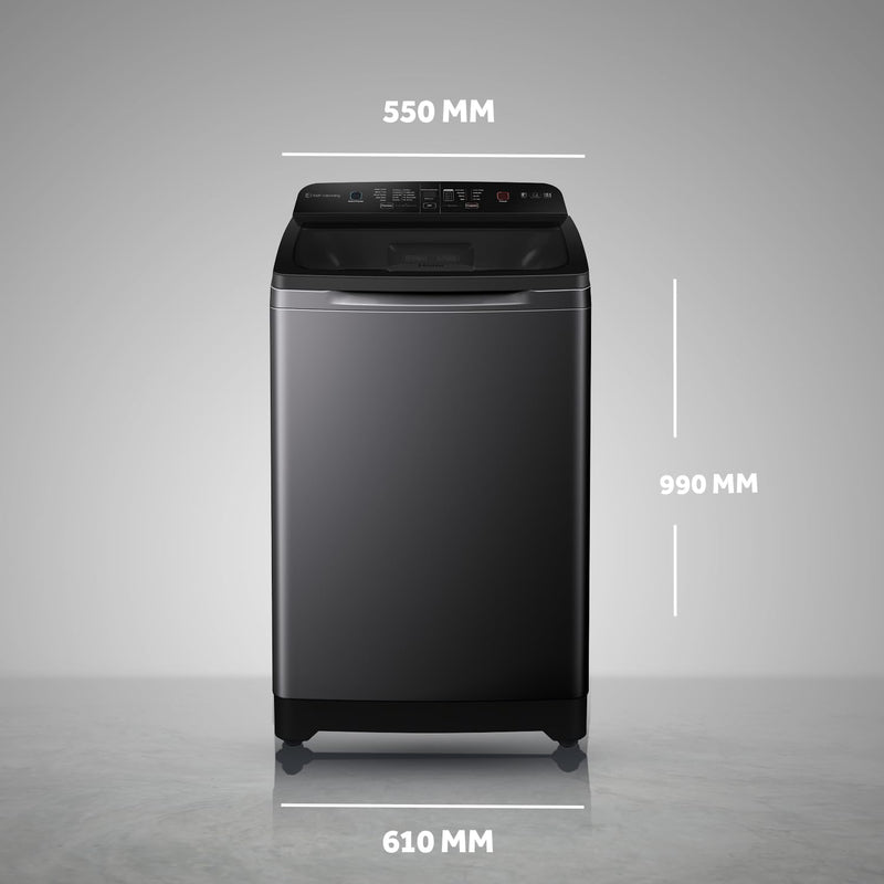 Haier 9 Kg 5 star Fully Automatic Top Loading Washing Machine‎ HSW90-678ES8, Dark Jade Silver