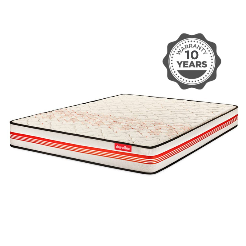 duroflex Propel 3 Zoned NRG Layer Medium Firm Queen Size 7 Inch Pocket Spring Mattress with Zero Motion Transfer (75 X 60 X 7 inch)