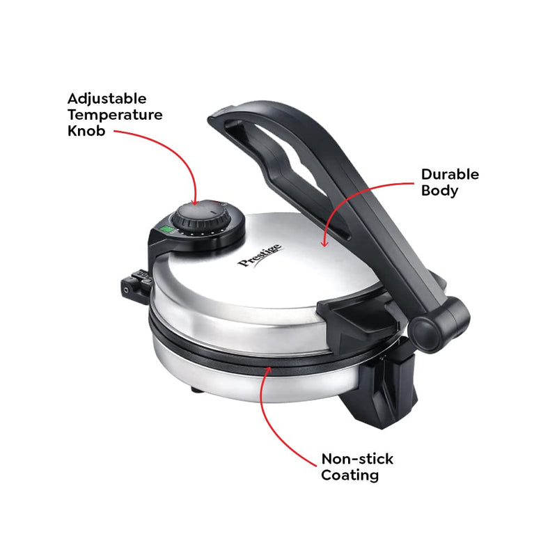 Prestige PRM 3.0 900-Watt Roti Maker (Silver)