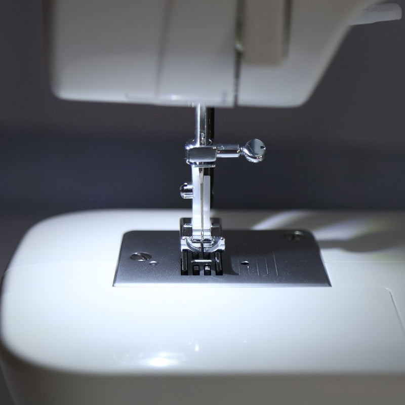 Singer 1304 Sewing Machine 6 Built-in Stitches, 19 Stitches Functions (White) Metal Frame