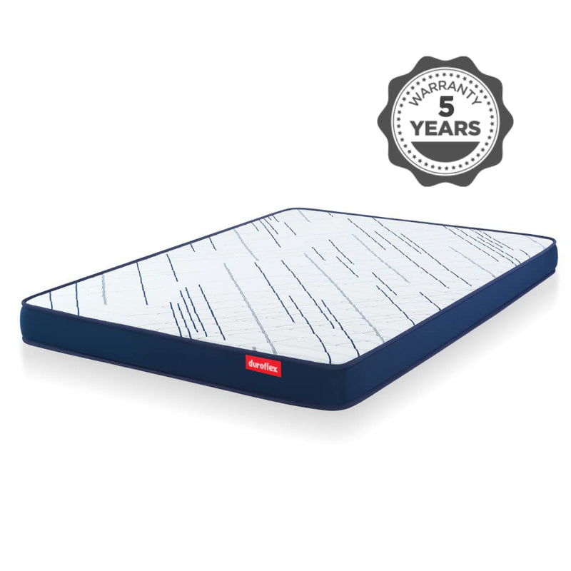 Duroflex Edge Dual Comfort 5 Inch Queen Size Foam Mattress (78 X 60 X 5 inches)