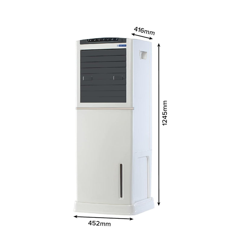 Blue Star ELITA 55 Liters Tower Air Cooler (TA55BEA, High Efficient Honeycomb Pad with Anti-Microbial Property