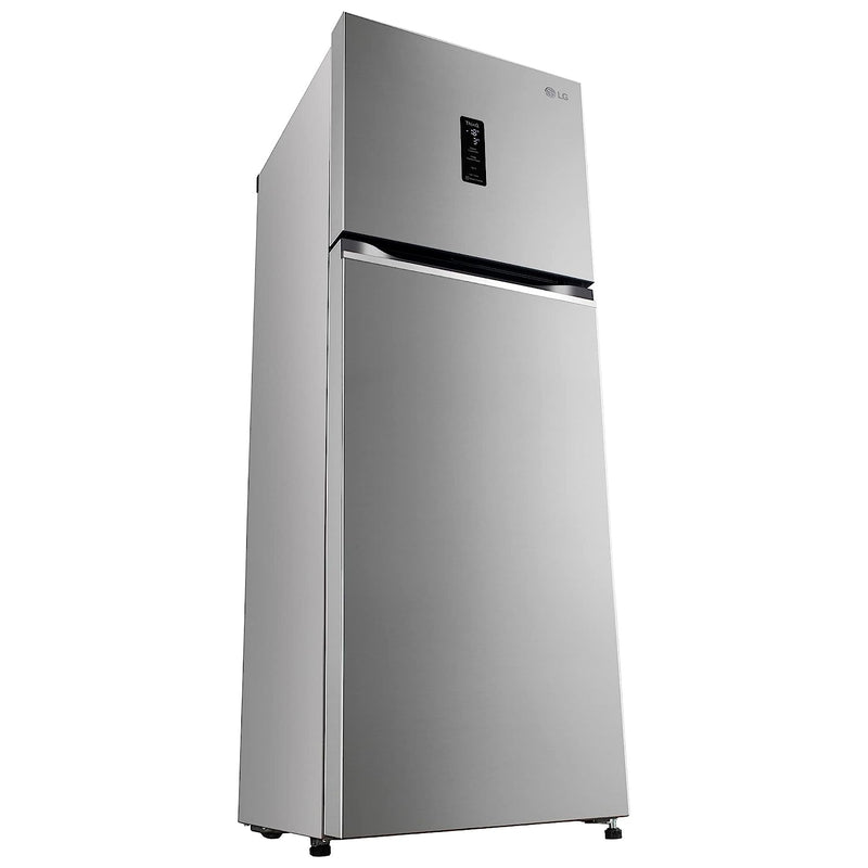 LG 246 L 3 Star Frost-Free Smart Inverter Wi-Fi Double Door Refrigerator (GL-T262TPZX, Shiny Steel