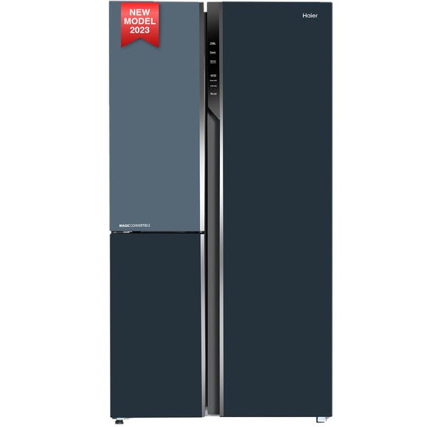 Haier 598L, 3-Star, Vogue 83% Convertible Fridge Space, Expert Inverter Side by Side Refrigerator