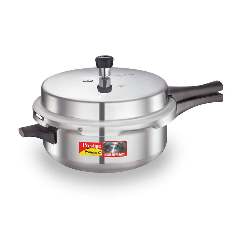 Prestige Popular Plus Induction Base Senior Deep Pan, 6 Liters, Silver, Aluminium, Outer Lid