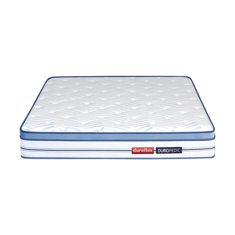 duroflex Strength Plus - Doctor Recommended | 5 Zone Dual Density Orthopedic Support Layer |High Density Coir |8 Inch Queen Size Memory Foam Euro-top Mattress