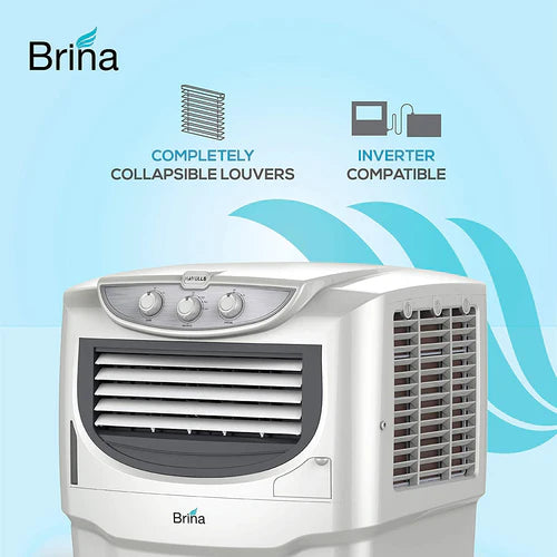 Havells Brina Plus 50 Litres Window Air Cooler with Humidity Control, Auto Drain and Dust Filter