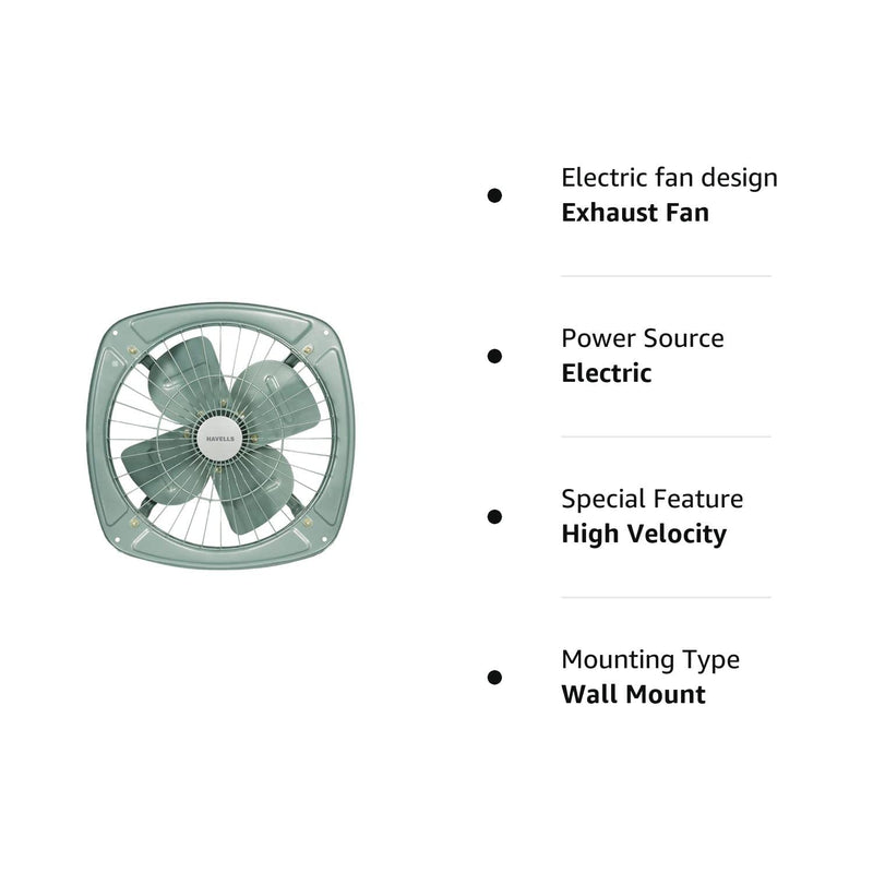 Havells Ventil Air DB 300mm Exhaust Fan| Cut Out Size: Ø12.8| Watt: 70| RPM: 1400