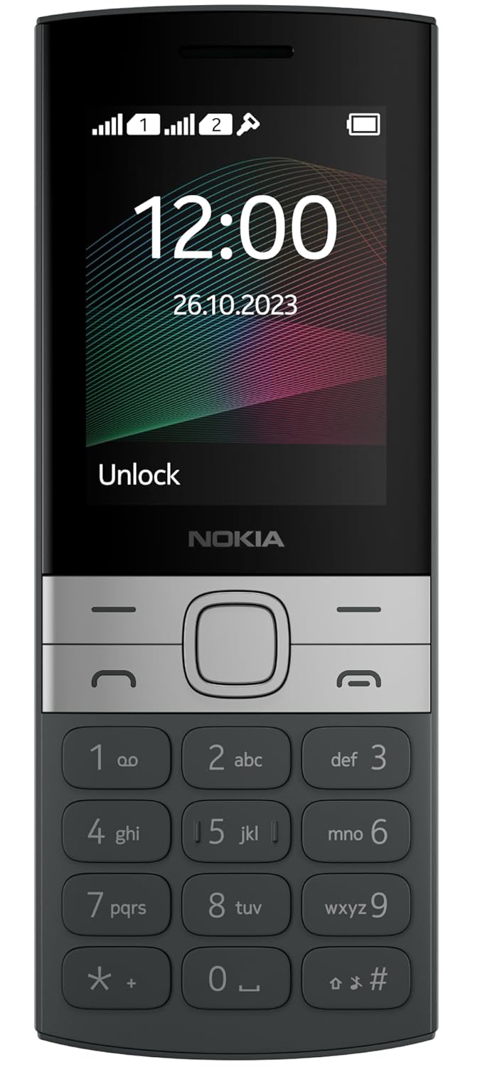 Nokia 150 Dual SIM Premium Keypad Phone | Rear Camera, Long Lasting Battery Life, Wireless FM Radio & MP3 Player and All-New Modern Premium Design