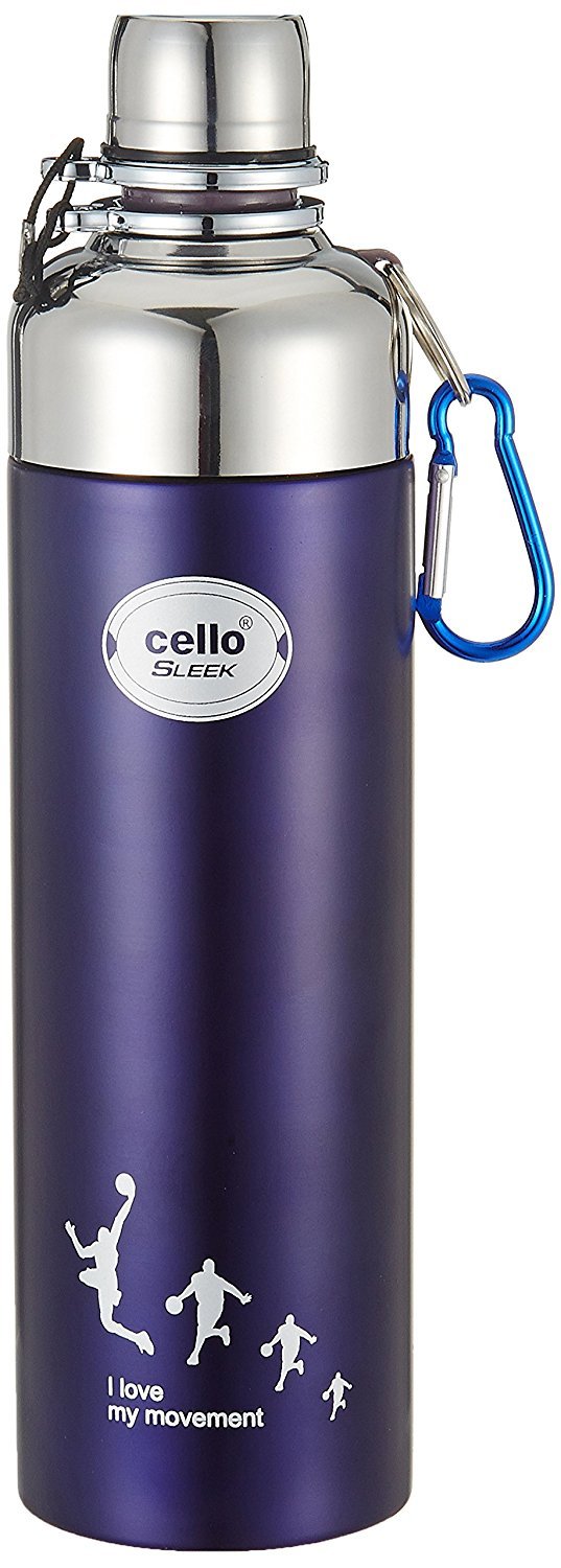 Cello Sleek Stainless Steel Bottle (Multicolor)