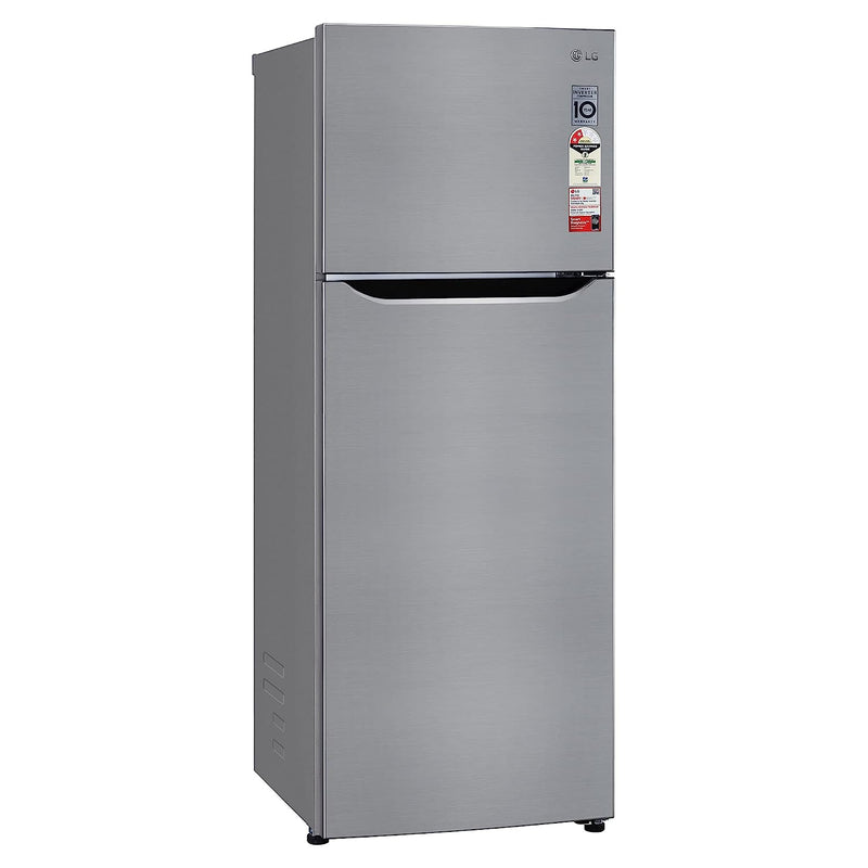 LG 288 L 2 Star Smart Inverter Frost-Free Double Door Refrigerator (GL-S322SPZY, Shiny Steel, Convertible)