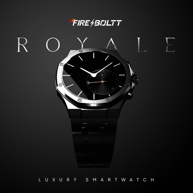 Fire-Boltt Royale Luxury Stainless Steel Smart Watch 1.43” AMOLED Display, Always On Display