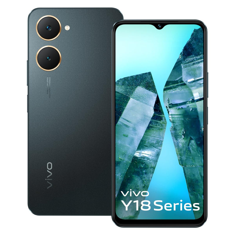 vivo Y18e (Space Black, 4GB RAM, 64GB Storage)