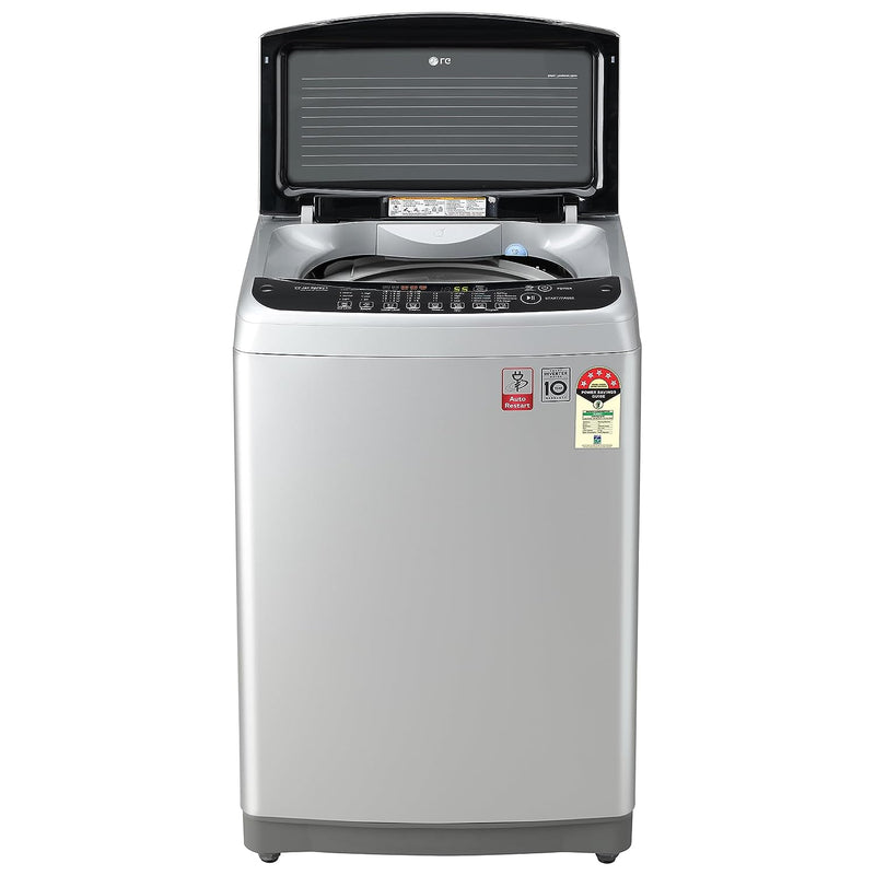 LG 8.0 Kg Inverter Fully-Automatic Top Loading Washing Machine (T80SPSF1Z, Middle Free Silver)