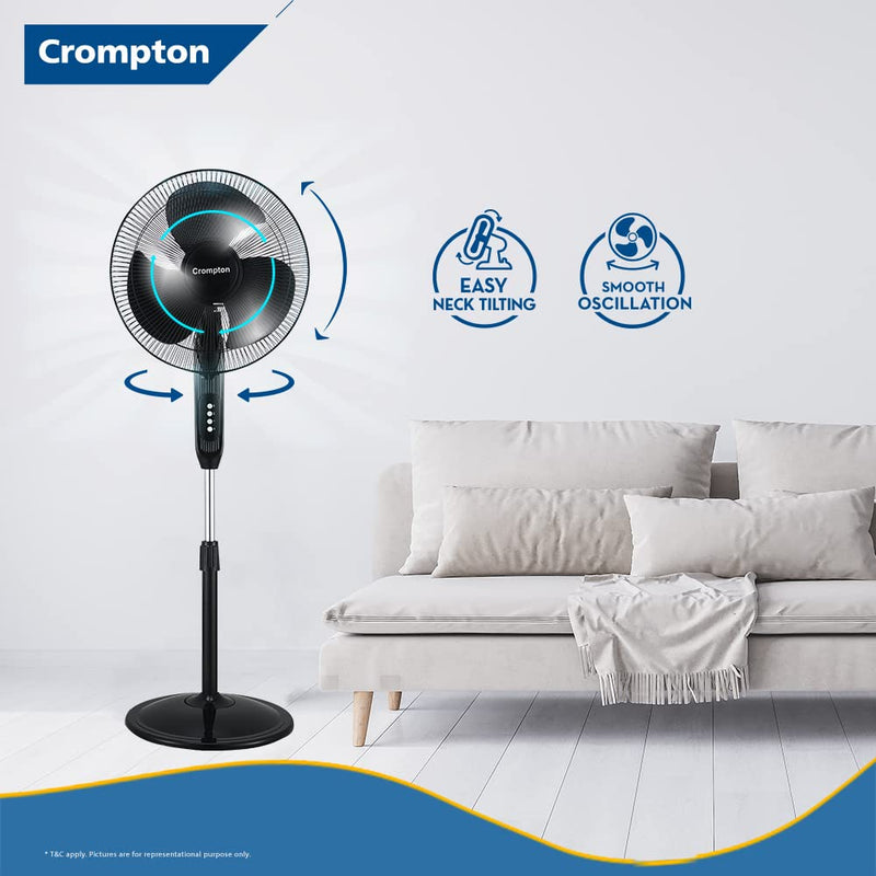 Crompton HISPEED Gale Classic 400 mm Pedestal Fan