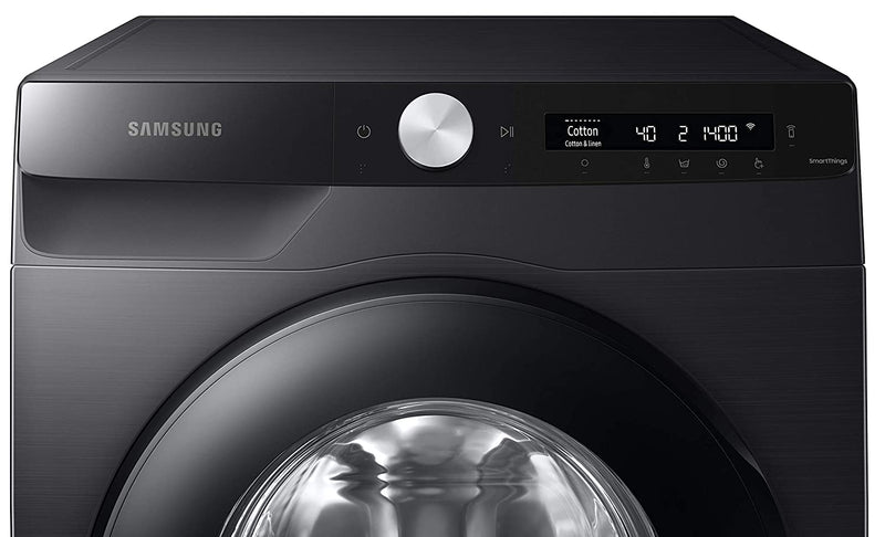 Samsung 8 kg, 5 star, Eco Bubble Technology, AI Control, Wi-Fi, Digital Inverter, Motor, Fully-Automatic Front Load Washing Machine (WW80T504DAB1TL, Hygiene Steam, Black Caviar)