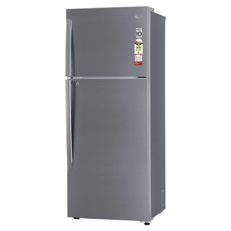 LG 446 L 1 Star Frost-Free Smart Inverter Double Door Refrigerator (GL-T502APZR, Shiny Steel, Convertible & Door Cooling+)