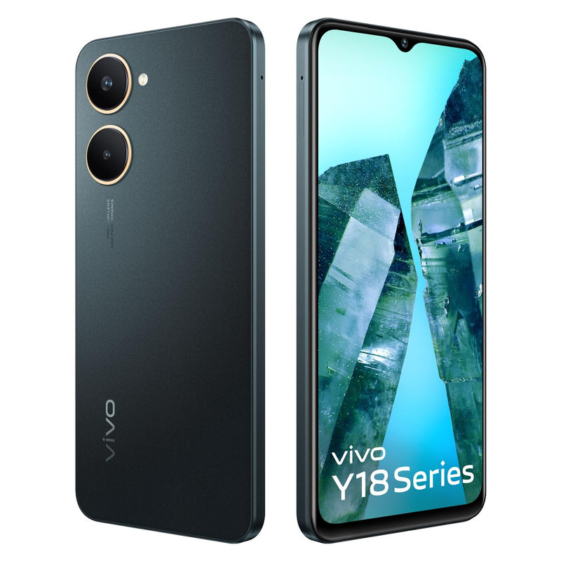 vivo Y18e (Space Black, 4GB RAM, 64GB Storage)