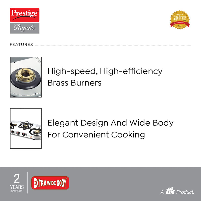 Prestige Gas Stove Duplex 3L Dgs