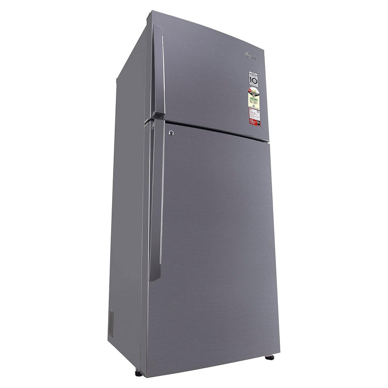 LG 446 L 1 Star Frost-Free Smart Inverter Double Door Refrigerator (GL-T502APZR, Shiny Steel, Convertible & Door Cooling+)