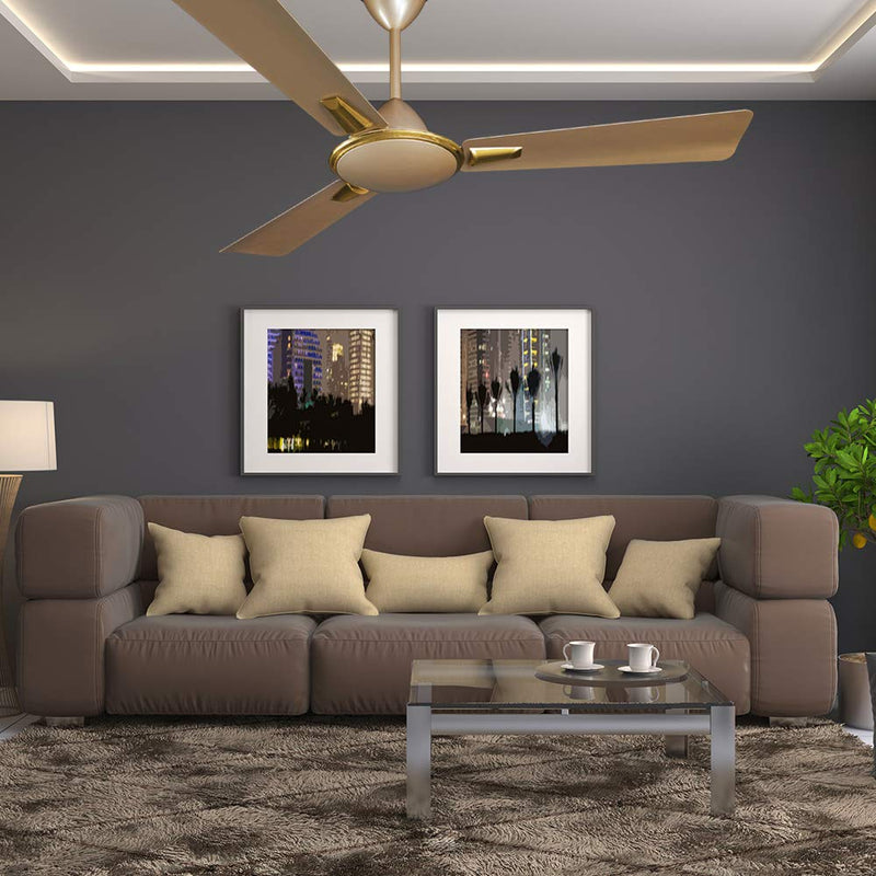 Crompton Aura Prime 1200mm (48 inch) Ceiling Fan (Husky Gold)