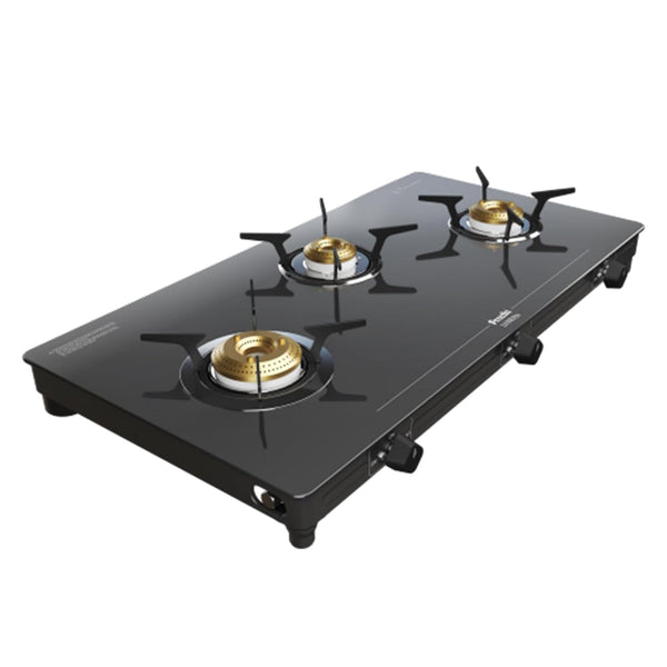 Preethi Luxe Pro 3 Burner Cooktop Black