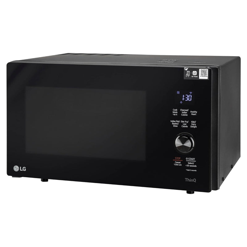 LG 28 L Wi-Fi Enabled Charcoal Convection Healthy Microwave Oven (MJEN286UFW, Black, Diet Fry)