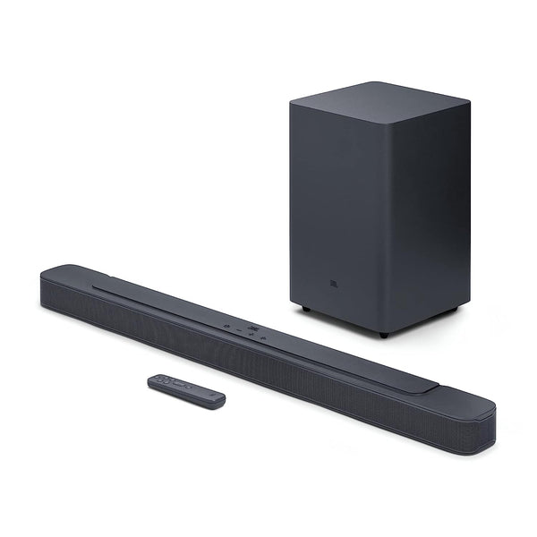 JBL Bar 2.1 Deep Bass (MK2), Soundbar with 6.5” Down-Firing Wireless Subwoofer, 2.1 Channel