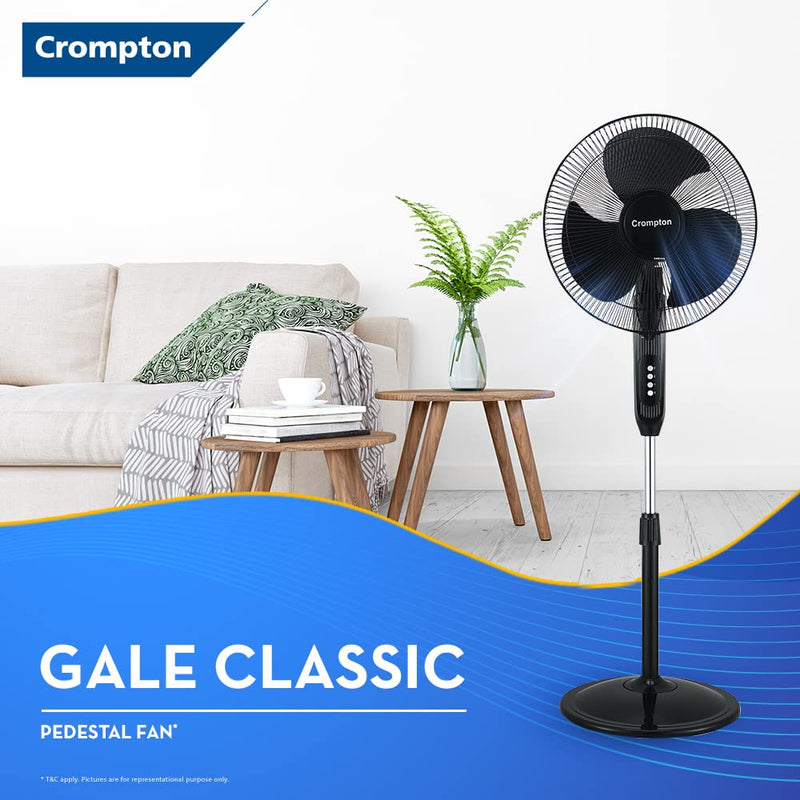 Crompton HISPEED Gale Classic 400 mm Pedestal Fan