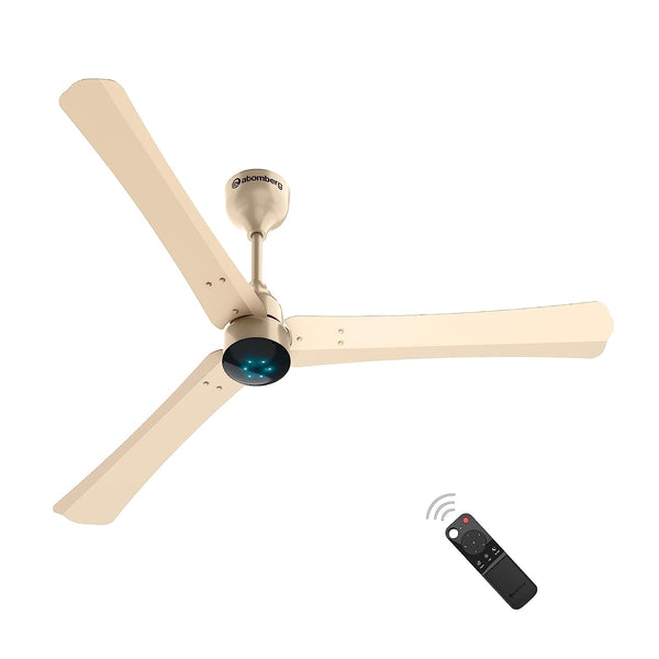 atomberg Renesa+ 1200mm BLDC Motor 5 Star Rated Sleek Ceiling Fans with Remote Control | High Air Delivery Fan and LED Indicators | Upto 65% Energy Saving | 2+1 Year Warranty (Metallic Gold)
